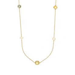 Naszyjnik Biarritz z kamieniami szlachetnymi. Żółte naszyjniki Lilou, z cytrynem, pozłacane. Za 549.00 zł.