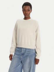 Adidas Bluza Essentials Small Logo Feelcozy JI6069 Beżowy Loose Fit. Brązowe bluzy Adidas, l, bez wzorów, z bawełny, bez kaptura. Za 199.99 zł.