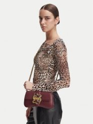 Just Cavalli Torebka Iconic Snakes 81RA4BA7 ZSA89 Czerwony ciemny. Czerwone torebki klasyczne Just Cavalli, bez wzorów, ze skóry, bez dodatków. Za 759.99 zł.