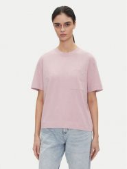 Lee T-Shirt Pocket 112363619 Fioletowy Relaxed Fit. Fioletowe t-shirty Lee, xs, bez wzorów, z bawełny, bez kołnierzyka, bez ramiączek. Za 89.99 zł.