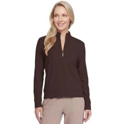 Bluza dresowa sportowa damska Go Luxe Rib Hoodie. Brązowe bluzy Skechers, s, bez wzorów, z dresówki, bez kaptura. Za 219.99 zł.