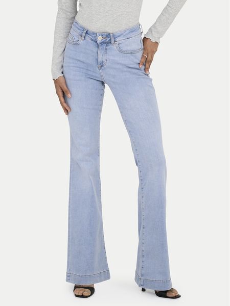 ONLY Jeansy Onlblush 15358364 Niebieski jasny Flare Fit. Niebieskie jeansy Only, s, bez wzorów. Za 148.99 zł.