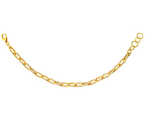 Złota bransoletka - paper clip. Żółte bransoletki Apart, złote. Za 2,509.00 zł.