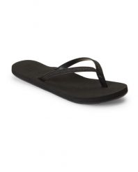 Klapki dla Kobiety NAPILI Czarny. Szare klapki Roxy, bez wzorów, z materiału, bez obcasa. Za 89.99 zł.