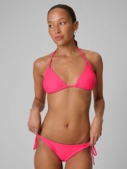 4F Góra od bikini damska - różowa M. Czerwone szorty 4f, bez wzorów. Za 49.99 zł.