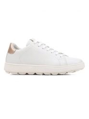 Geox Sneakersy "Spherica Ecub" w kolorze białym rozmiar: 40. Białe trampki Geox, bez wzorów, z materiału, bez zapięcia. Za 299.37 zł.