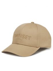 TWINSET Czapka z daszkiem 251TA4280 Beżowy. Brązowe czapki Twinset, bez wzorów, z bawełny. Za 249.99 zł.
