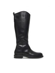 Vagabond Shoemakers Oficerki Freya 6006-001-20 Czarny. Czarne kozaki Vagabond Shoemakers, ze skóry, bez obcasa, na płaskiej podeszwie, bez zapięcia. Za 1,129.00 zł.