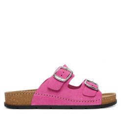 Klapki Scholl. Czerwone klapki Scholl, bez wzorów, bez obcasa. Za 394.99 zł.