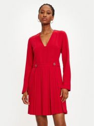 TWINSET Sukienka codzienna 242TT2171 Czerwony Loose Fit. Czerwone sukienki Twinset, na co dzień, bez wzorów, z syntetyku, bez kołnierzyka, bez ramiączek, proste. Za 469.99 zł.