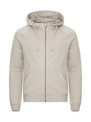 Clique Miami PRO Hoody Full Zip - bluza z kapturem – Stone. Brązowe bluzy CLIQUE, xs, bez wzorów, z bawełny, z kapturem. Za 223.02 zł.