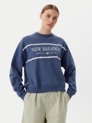 New Balance Bluza Athletics Nautical Lobster WT51923 Niebieski Oversize. Niebieskie bluzy New Balance, xl, bez wzorów, z bawełny, bez kaptura. Za 249.99 zł.