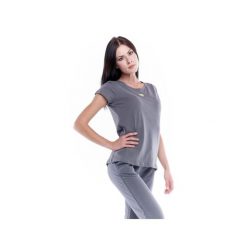 Koszulka na co dzień na siłownię. Niebieskie bluzki LEONE 1947 APPAREL, bez wzorów, z bawełny, bez ramiączek, na fitness i siłownię. W wyprzedaży za 62.12 zł.