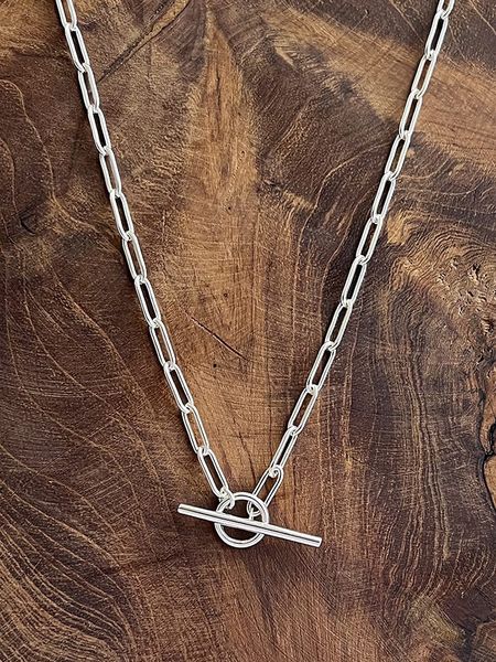 Eclat d'Argent Srebrny naszyjnik z elementem ozdobnym - dł. 45 cm rozmiar: onesize. Szare naszyjniki Eclat d'Argent, srebrne. Za 244.80 zł.