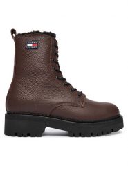 Tommy Jeans Trapery Tjw Urban Laceup Boot Wl EN0EN02906 Brązowy. Brązowe trapery i śniegowce Tommy Jeans, z jeansu. Za 799.99 zł.