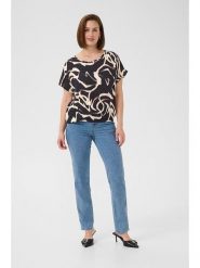 Kaffe Bluzka w kolorze granatowym rozmiar: 40. Niebieskie bluzki Kaffe, bez wzorów, z wiskozy, bez kołnierzyka, bez ramiączek. Za 60.99 zł.