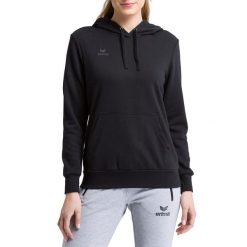 Damska bluza z kapturem Erima Basic. Czarne bluzy Erima, xs, bez wzorów, z bawełny, z kapturem. W wyprzedaży za 135.50 zł.