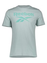 Reebok Koszulka w kolorze szarym rozmiar: S. Szare bluzki Reebok, s, bez wzorów, z bawełny, bez kołnierzyka, bez ramiączek. Za 66.31 zł.