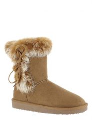 ISLAND BOOT Kozaki zimowe "Christy" w kolorze jasnobrązowym rozmiar: 41. Brązowe kozaki Island Boot, na zimę, z materiału, bez obcasa, bez zapięcia. Za 153.34 zł.