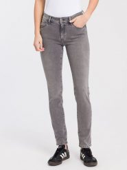 Cross Jeans Dżinsy - Slim fit - w kolorze szarym rozmiar: W30/L32. Szare jeansy Cross Jeans, l, z aplikacjami, z podwyższonym stanem. Za 92.42 zł.