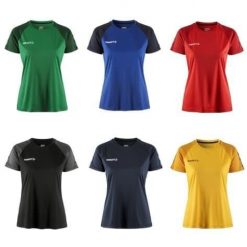 Koszulka treningowa damska Craft 2.0 Contrast. Niebieskie bluzki Craft, bez wzorów, sportowe, bez kołnierzyka, bez ramiączek. Za 148.00 zł.