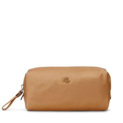 Kosmetyczka LAUREN RALPH LAUREN. Brązowe kufry i kosmetyczki Lauren Ralph Lauren, bez wzorów, z materiału, bez dodatków. Za 219.99 zł.