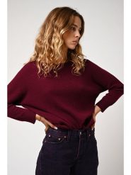 AUTHENTIC CASHMERE Kaszmirowy sweter "Goléon" w kolorze bordowym rozmiar: M. Czerwone swetry AUTHENTIC CASHMERE, m, bez wzorów, z kaszmiru, bez ramiączek. Za 375.96 zł.