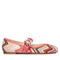 Baleriny M Missoni. Czerwone baleriny M Missoni, bez wzorów, bez obcasa. Za 2,669.00 zł.