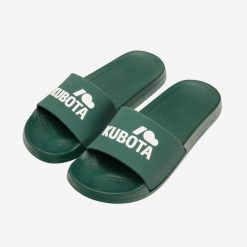 Second Life - Klapki Kubota Basic Ciemnozielone - Stan Doskonały. Zielone klapki Kubota, bez wzorów, z materiału, bez obcasa. Za 63.00 zł.
