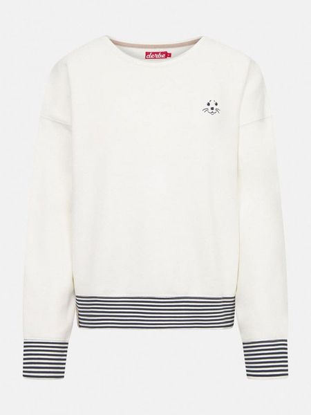 Derbe Bluza w kolorze kremowo-czarnym rozmiar: M. Brązowe bluzy Derbe, m, bez wzorów, z bawełny, bez kaptura. Za 181.76 zł.