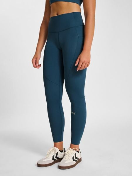 Damskie legginsy Hummel Hiit Intensity. Niebieskie legginsy Hummel, l, bez wzorów, z materiału, z standardowym stanem. Za 190.00 zł.