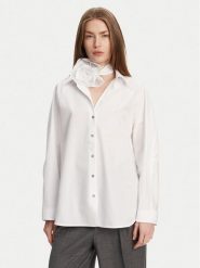 Marella Koszula Von 2513111014 Biały Relaxed Fit. Białe koszule Marella, bez wzorów, z bawełny, bez kołnierzyka, bez ramiączek. Za 489.99 zł.