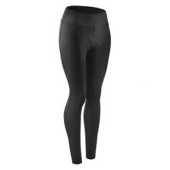 Spodnie rowerowe damskie Btwin 100. Czarne spodnie sportowe VAN RYSEL, s, bez wzorów, z polaru, rowerowe. Za 119.99 zł.