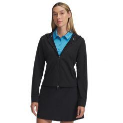Damska bluza zapinana na zamek Under Armour Drive. Czarne bluzy Under Armour, bez wzorów, bez kaptura. Za 402.50 zł.