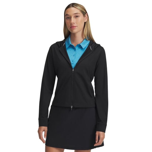 Damska bluza zapinana na zamek Under Armour Drive. Czarne bluzy Under Armour, bez wzorów, bez kaptura. Za 402.50 zł.