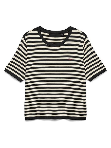 Vero Moda Sweter w kolorze czarno-białym rozmiar: XL. Czarne swetry Vero Moda, xl, bez wzorów, bez ramiączek. Za 111.33 zł.