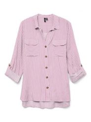 Vero Moda Bluzka w kolorze różowo-białym rozmiar: XS. Białe bluzki Vero Moda, s, bez wzorów, z wiskozy, klasyczne, bez kołnierzyka, bez ramiączek. Za 41.79 zł.