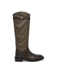 Coccinelle Oficerki Pansy Waxed E4 V63 43 01 01 Khaki. Brązowe kozaki Coccinelle, ze skóry, bez obcasa, na płaskiej podeszwie, bez zapięcia. Za 1,549.00 zł.