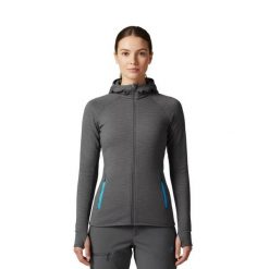 Damska kurtka Merino Ultra 300 - Kaptur. Szare kurtki narciarskie FJORK MERINO, m, bez wzorów, z elastanu, bez kaptura, narciarskie. Za 999.00 zł.