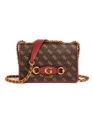 Guess Torebka w kolorze czarno-brązowym - 24 x 15 x 7 cm rozmiar: onesize. Brązowe torby na ramię Guess, z aplikacjami, z materiału, na ramię, bez dodatków. Za 334.60 zł.