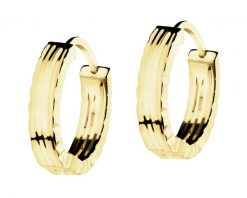 Złote kolczyki - koła. Żółte kolczyki Apart, złote. Za 879.00 zł.