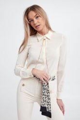 Koszula damska z krepy ELISABETTA FRANCHI. Koszule Elisabetta Franchi, bez wzorów, bez kołnierzyka, bez ramiączek. Za 1,369.00 zł.
