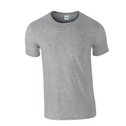 Koszulka Unisex Dla Dorosłych Z Miękkiej Bawełny. Szare bluzki GILDAN, s, bez wzorów, z bawełny, sportowe, bez kołnierzyka, bez ramiączek. Za 46.99 zł.