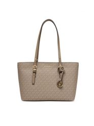 MICHAEL Michael Kors Torebka Quinn 30T5GQNT2V Beżowy. Brązowe torebki klasyczne MICHAEL Michael Kors, bez wzorów, ze skóry, bez dodatków. Za 999.99 zł.