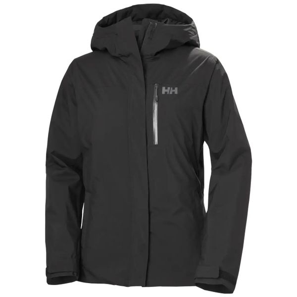 Damska kurtka narciarska Helly Hansen Snowplay. Czarne kurtki narciarskie Helly Hansen, m, bez wzorów, z materiału, bez kaptura, narciarskie. Za 986.50 zł.