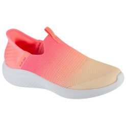 Buty sportowe Sneakersy damskie, Slip-Ins Ultra Flex 3.0 - Beauty Blend. Czerwone obuwie sportowe Skechers, bez zapięcia, trekkingowe, Skechers Sport. Za 389.99 zł.