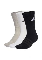 Skarpetki do połowy łydki adidas (x3). Szare skarpety Adidas, bez wzorów, z materiału. Za 53.99 zł.