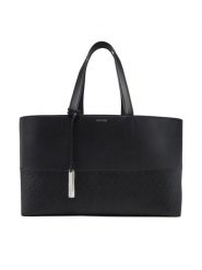 Calvin Klein Torebka Ck Mixmedia Shopper_Mono K60K613166 Czarny. Czarne shopper Calvin Klein, bez wzorów, ze skóry, bez dodatków. Za 349.99 zł.