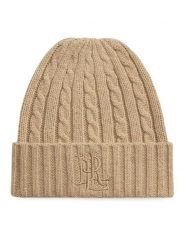 LAUREN RALPH LAUREN Czapka 454P23505001 Beżowy ciemny. Brązowe czapki Lauren Ralph Lauren, bez wzorów, z poliesteru. Za 329.99 zł.