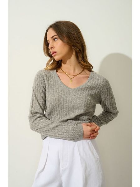 AUTHENTIC CASHMERE Kaszmirowy sweter "Grasmoor" w kolorze szarym rozmiar: S. Szare swetry AUTHENTIC CASHMERE, s, bez wzorów, z kaszmiru, bez ramiączek. Za 364.62 zł.